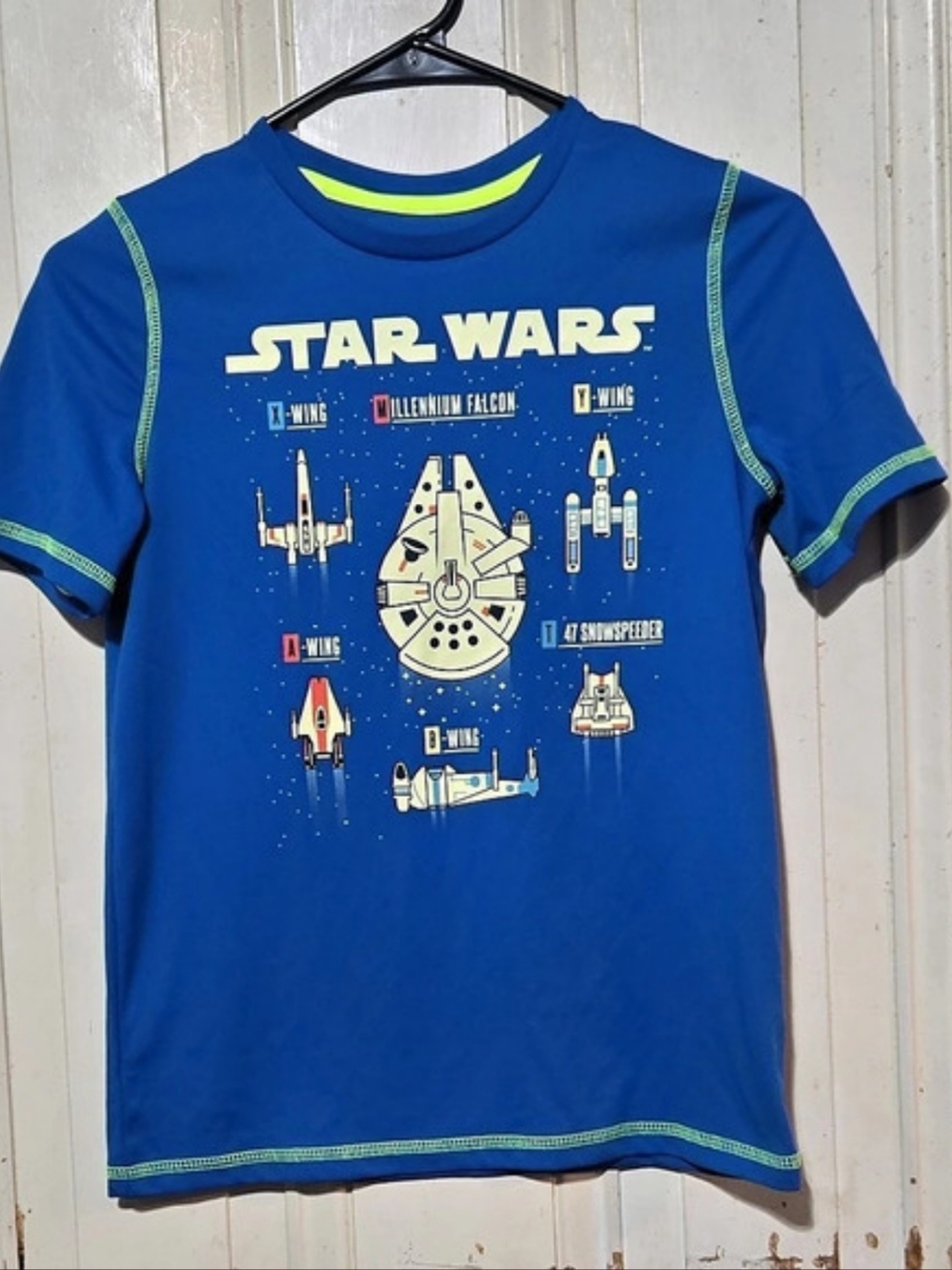 Jumping Beans Star Wars X-Wing Millennium Falcon T-Shirt Graphic Tee in Blue